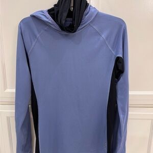 Burton Blue Hooded Pullover Top Medium
